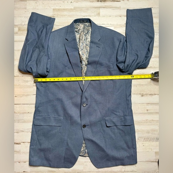 Lauren Ralph Lauren Blazer Jacket Men's 48L Blue Classic Liner Paisley Pattern - Picture 4 of 11